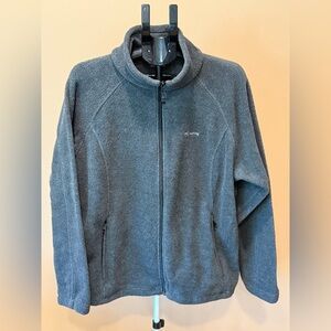 Columbia Women’s Gray Fleece Jacket Full Zip Size 2XL